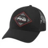 Ping Diamond Trucker Golf Cap P03747 -Clarkes Golf Store ping diamondtrucker black 1 compressed Photoroom