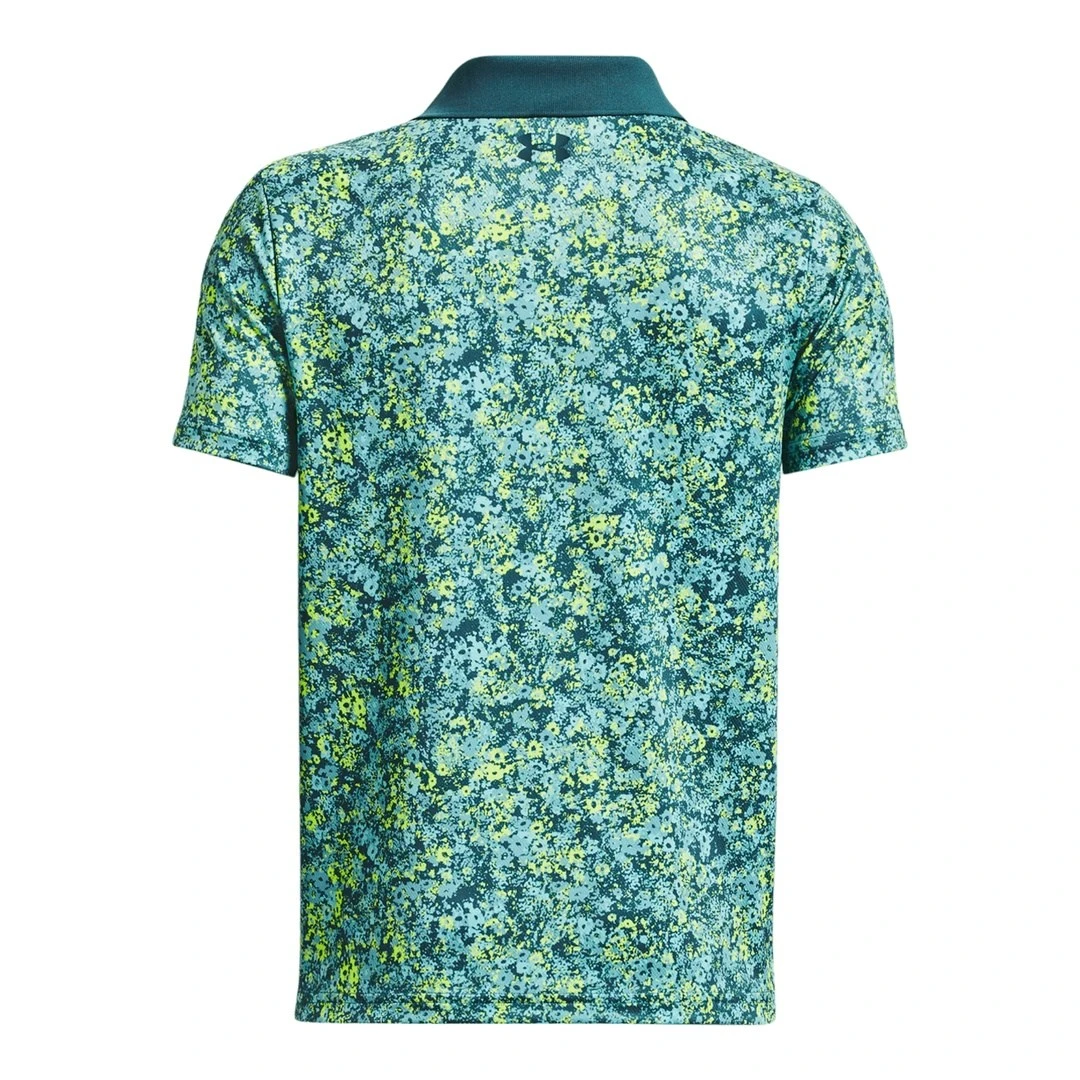 Junior Under Armour Performance Floral Speckle Golf Polo Shirt 1377348 4 Junior Under Armour Performance Floral Speckle Golf Polo Shirt 1377348 - Image 2