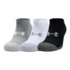 Under Armour HeatGear No Show Golf Socks (3-Pack) 1346755 -Clarkes Golf Store under armour no show golf socks grey 1346755 035 7 1 PhotoRoom PhotoRoom 1